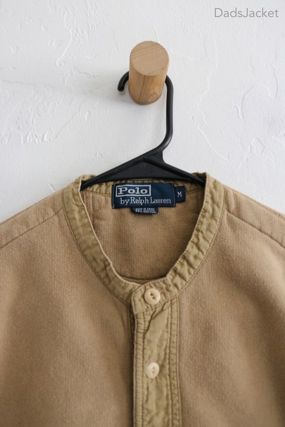 Polo RL Earth Beige Pullover Henley Sweater Therm… - image 3