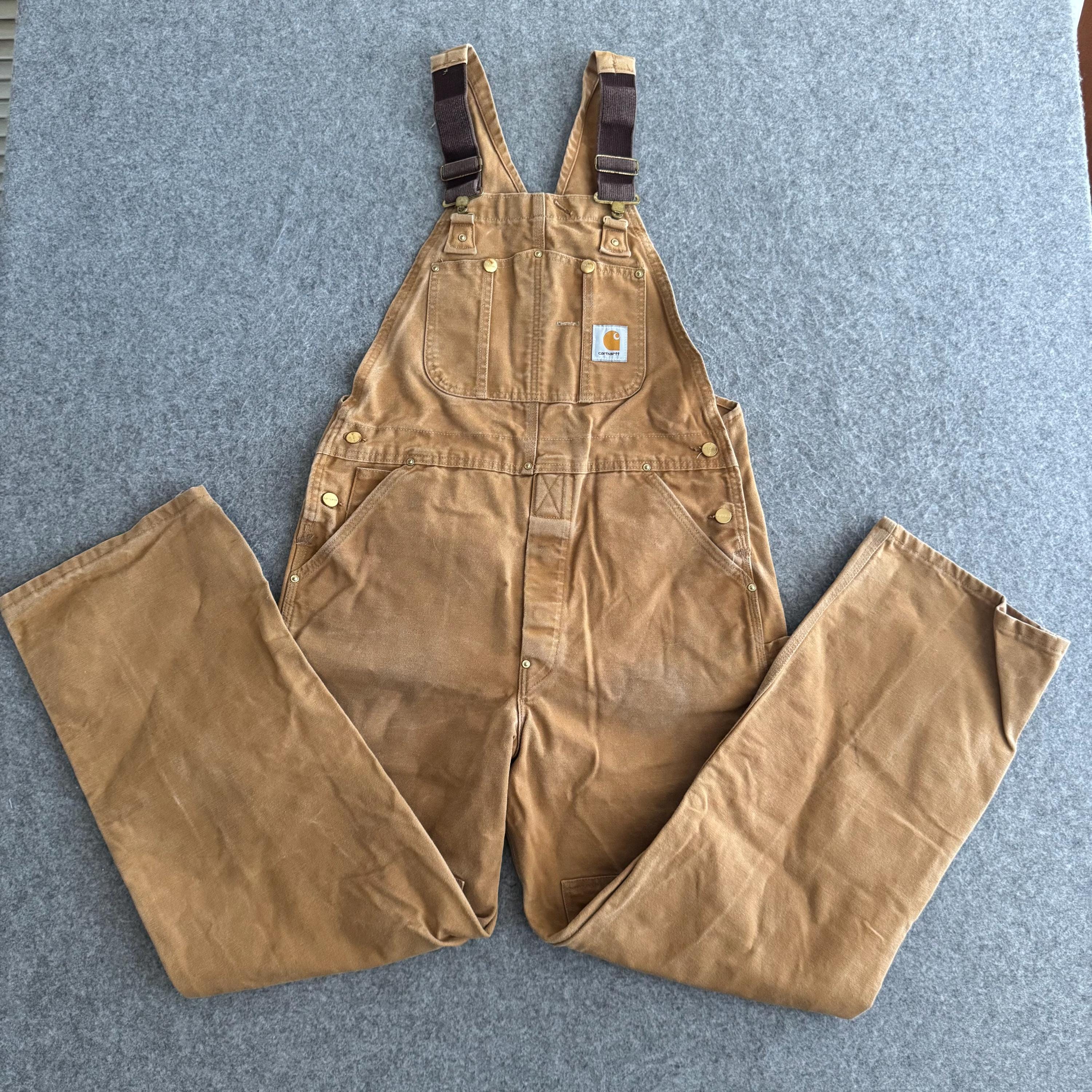 【専用】Carhartt 80s OVER ALL MADE IN USA Rare Mens 90s Vintage Size 34 x 32 Carhartt Blue Denim