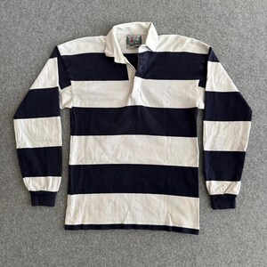 90s Striped Rugby Columbia Knit Portland Oregon Long Sleeve Shirt