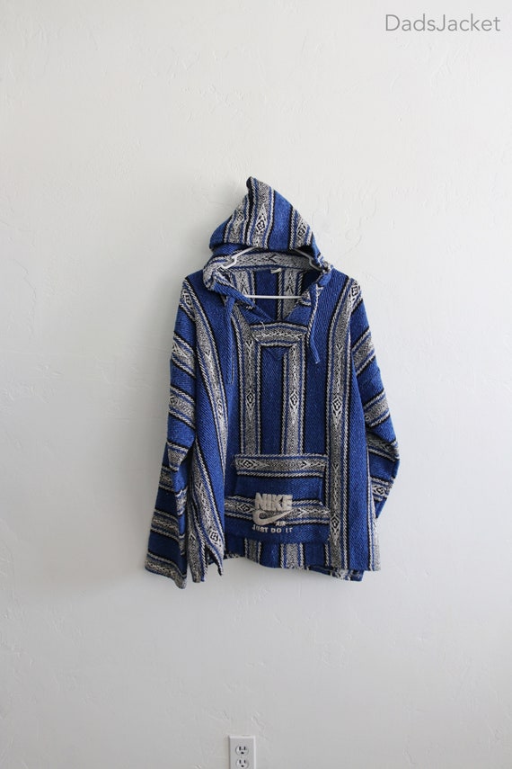 Striped Nike Baja Mexican Hoodie Sweater XL