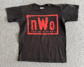 Vtg 90s NWO Wolf Pack T Shirt Dead Stock New Single Stitch Screen