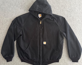 ヴィンテージ カーハート フェード ブラック フード付き