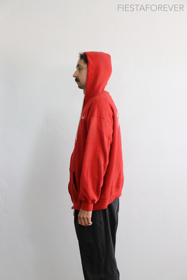 70s Burn/'t Orange Duluth The Boss Zip Hoodie Sweatshirt XL