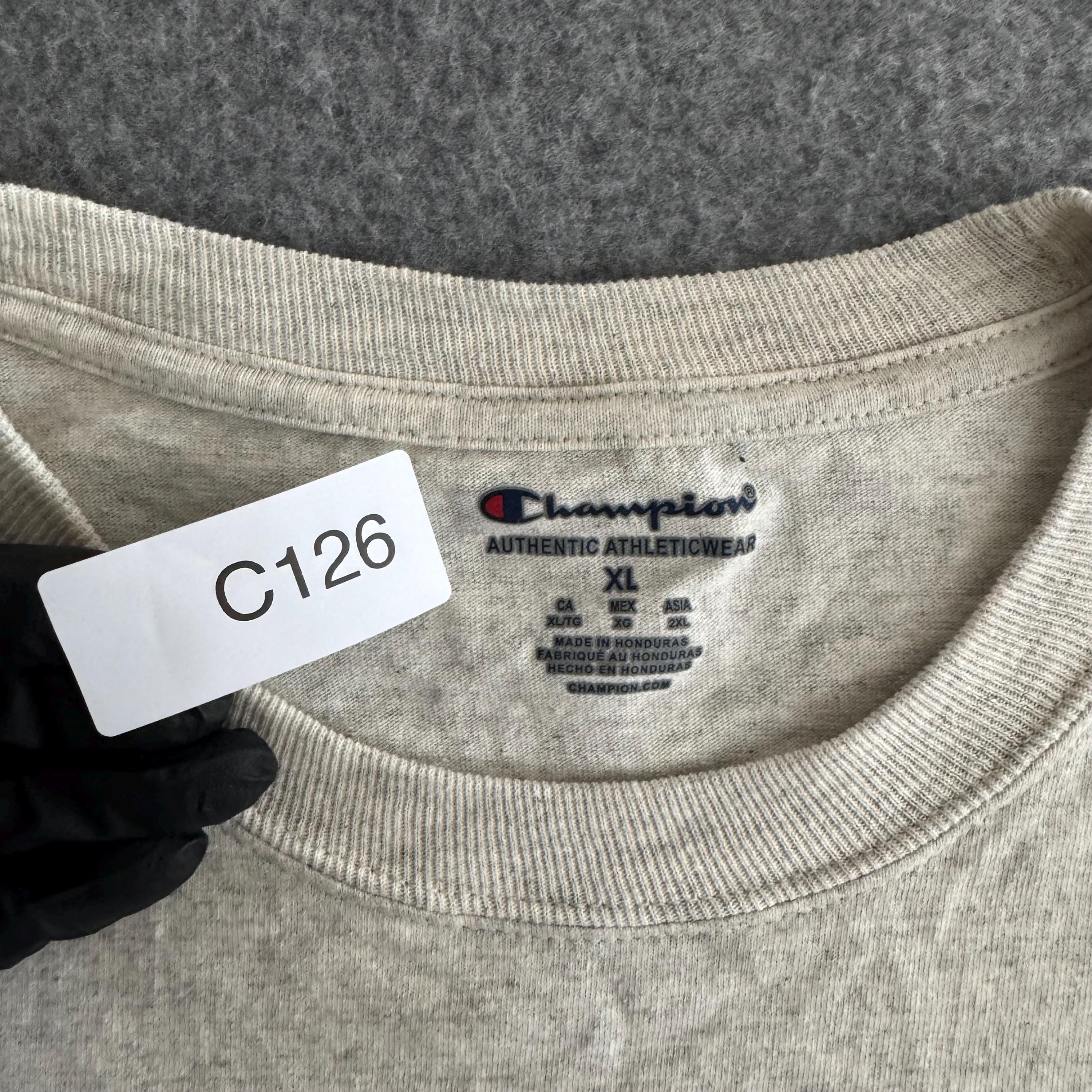 Notre Dame Long Sleeve Mock Champion Gray Heather Long Sleeve 