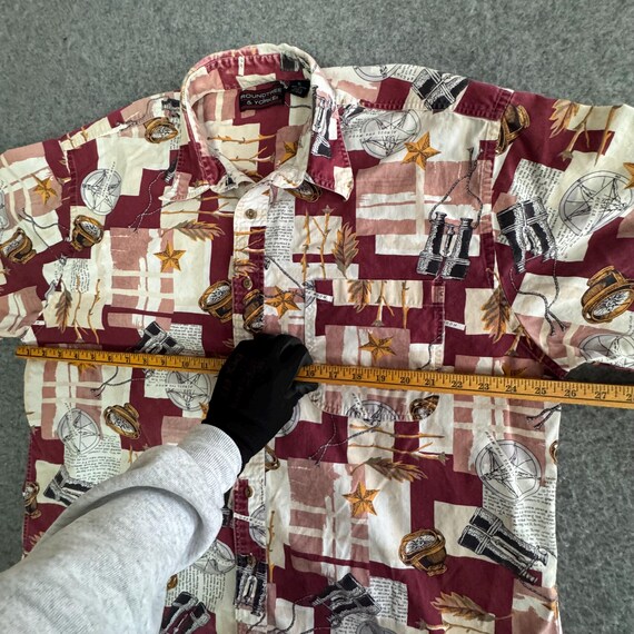 Traveler Pentogram Patterned Button Short Sleeve … - image 3