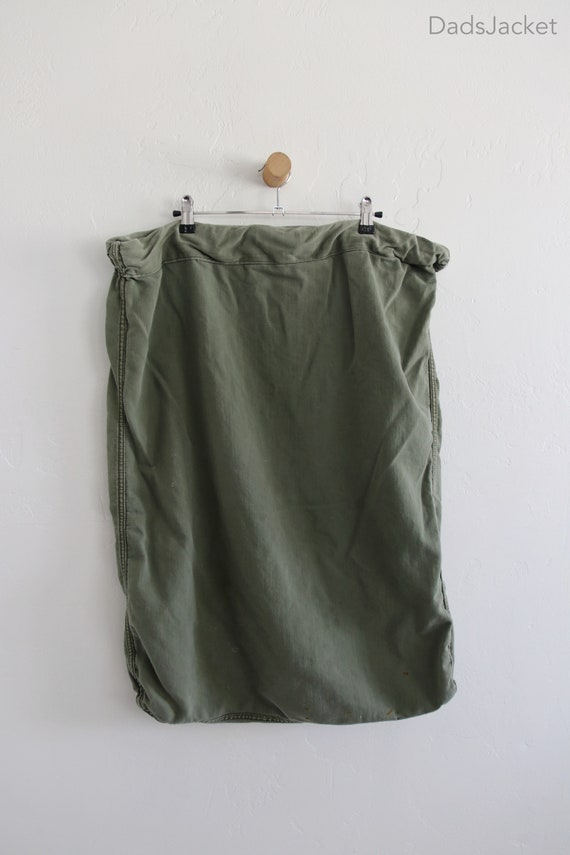Vintage Military Canvas Ditty Laundry Bag - image 4