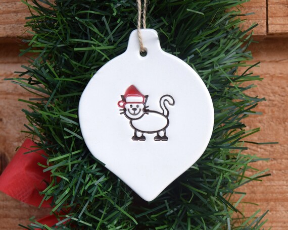 ceramic cat christmas tree