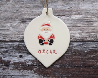 Handmade Personalised Named Christmas tree decoration