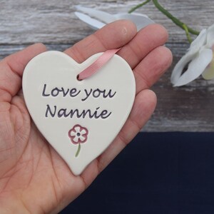 Candela Me To You 'Nannie I Love You' – Con Targhetta Di Legno A Cuore – 52 Ore