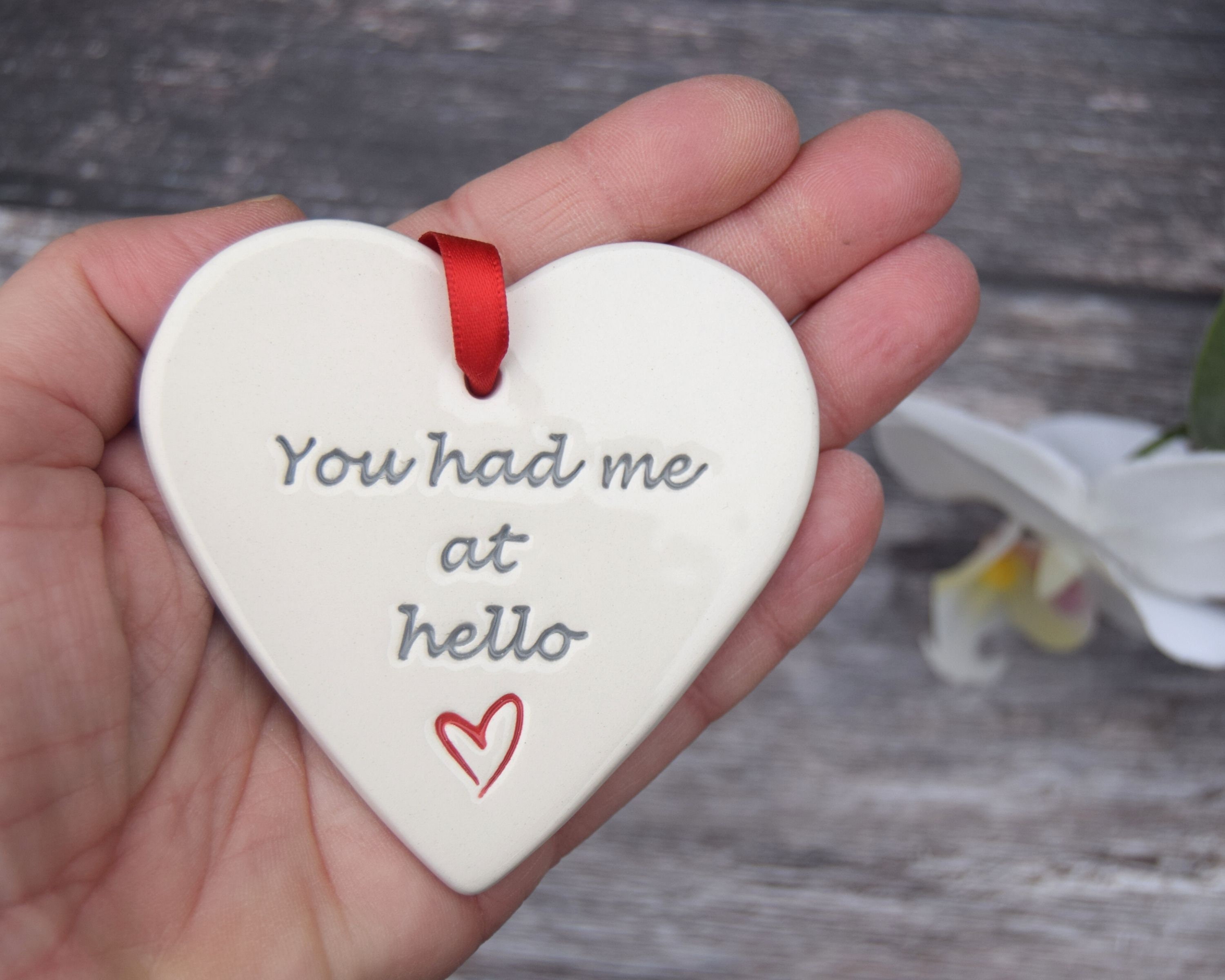 You Had Me At Hello Valentines Gift Present For Her Present Etsy