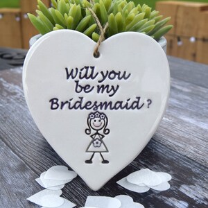 Will you be my Bridesmaid, Bridesmaid heart, Handmade Bridesmaid Gift, Bridesmaid present, Bridesmaid present, Bridesmaid proposal,