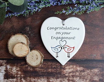 Engagement, Handmade ceramic Congratulations on your Engagement gift, Engagement present, Gift for them