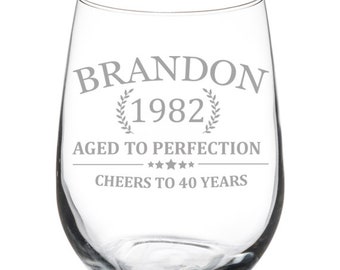 Details about   Cheers to 35 Years Anniversary 35th Birthday Gift Wine Glass 
