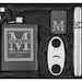 Engraved 7oz Stainless Steel Flask Funnel Cigar Cutter Lighter Block Initial Deluxe MATTE BLACK Personalized Custom Groomsman Best Man Groom