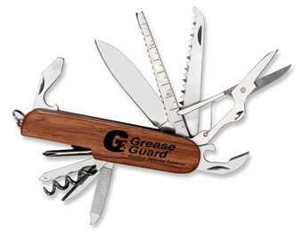 Engraved Wood Pocket Folding Knife Multi Tool Groomsman Best Man Father Brother Wedding Gift