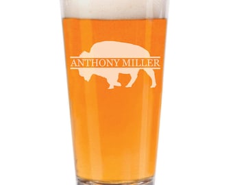 Buffalo 16 oz Beer Pint Glass