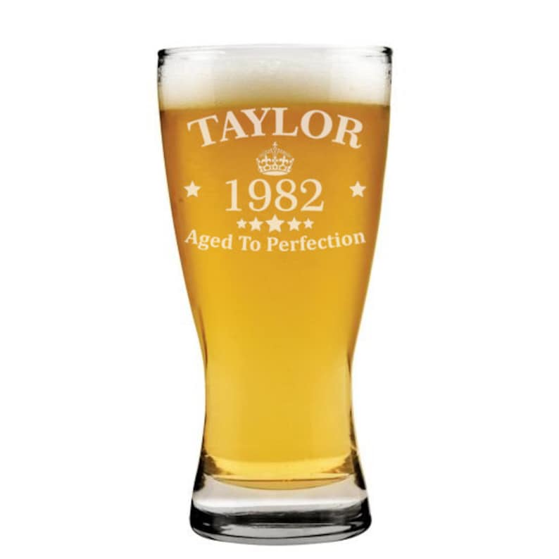 Beer Glass Pilsner Stein Mug Custom Personalized Engraved Etsy