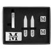 Personalized Money Clip, Tie Bar Clip, Cuff Links & Collar Stays Set in Gift Box Kit Block Initial Engraved Custom Groomsman Best Man Groom 