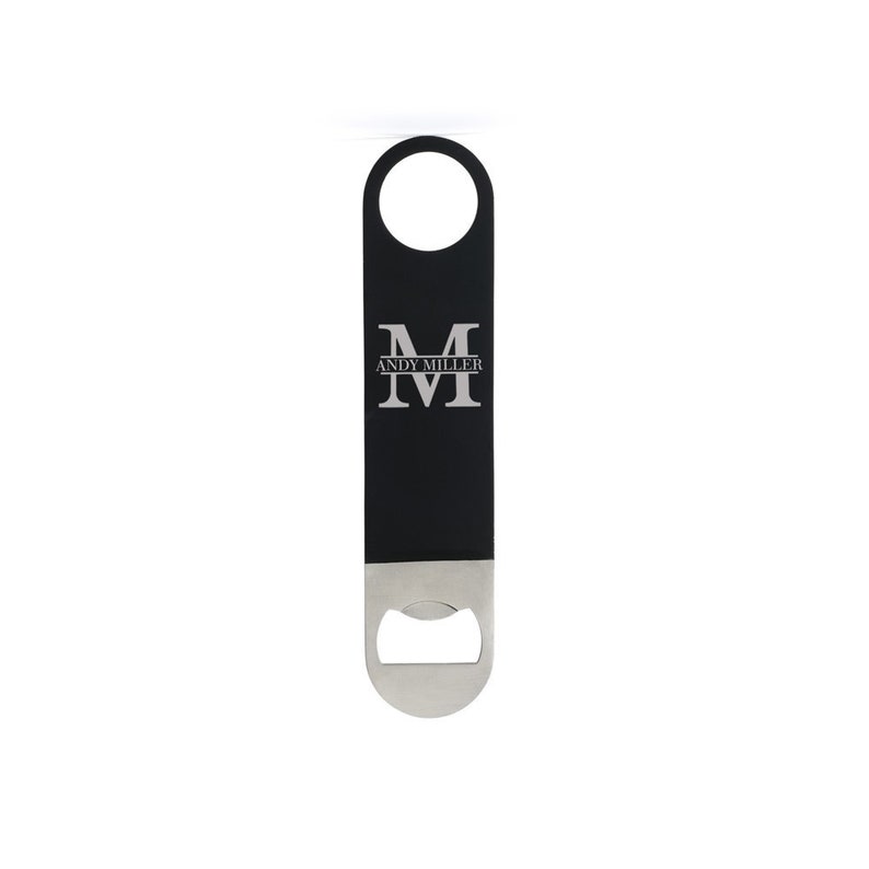 Engraved Matte Black Stainless Steel Speed Bartender Flat Etsy
