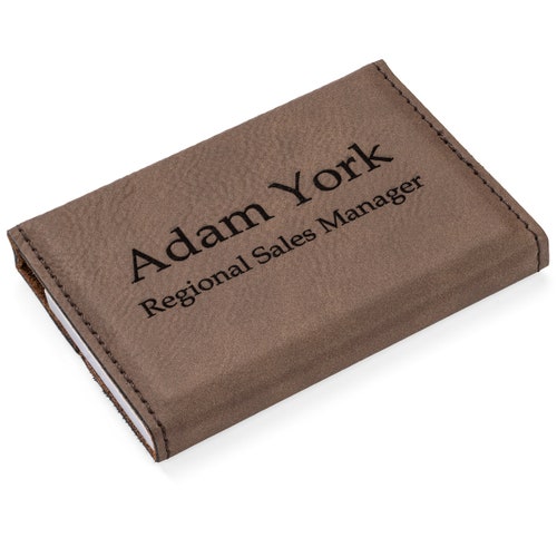 Personalized Business Card Case Business Card Holder Etsy