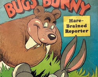 1950 Bugs Bunny #274 Vintage Dell Comic Book Golden Age Hair Brained Reporter