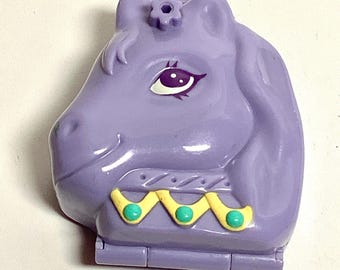 1995 Vintage Arabian Beauty Polly Pocket Pony Parade Compact Mini Bluebird  Toy w Figure