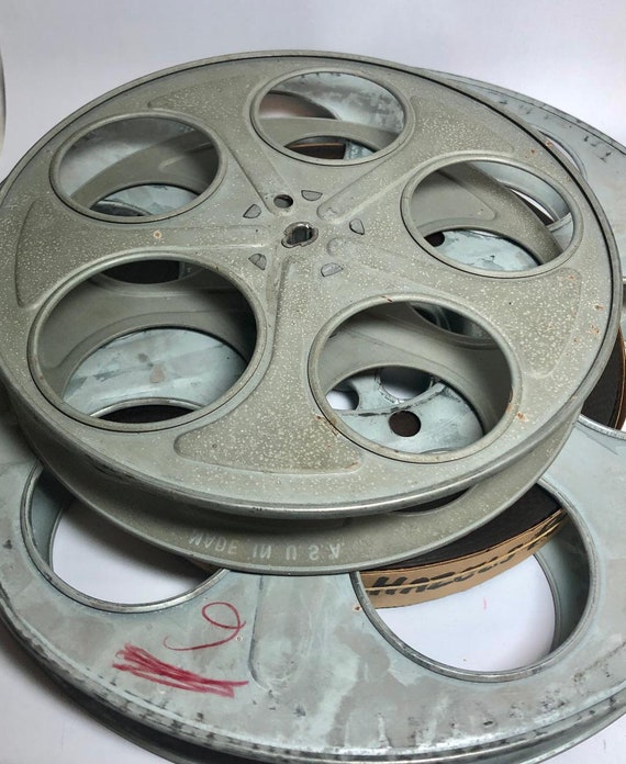 Buy LARGE or SMALL 35mm Vintage Industrial Film Reel Movie Theatre  Memorabilia Man Cave Home Theater Media Room Decor OLD Rustic Photo Prop  Online in India 