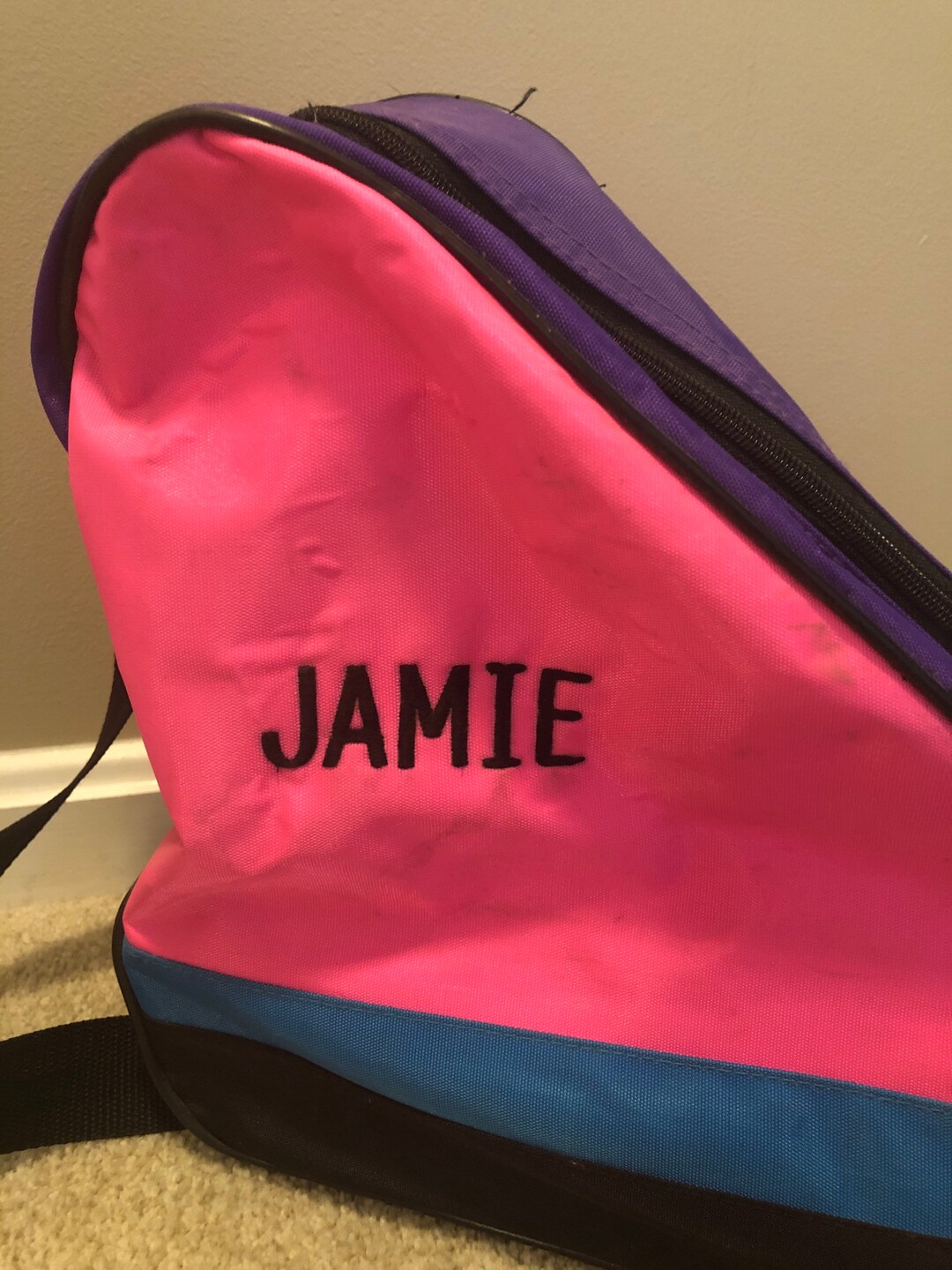 SALE SALE Vintage Girls Ice Skate Travel Bag W Strap Pink Etsy