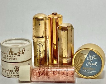 Vintage Lipstick Tubes Germaine Montiel Face Makep & Powder Containers