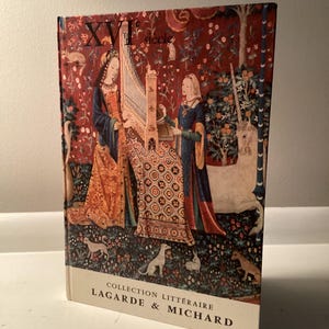 Vintage Collection Litteraire Moyer Age French Book by Lagarde Michaud XVI Siecle Les Grands Auteurs Francais Du Programme 1963 Bordas Paris
