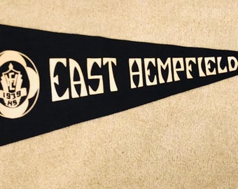 SALE Vintage 1939 East Hempfield High School Pennant Pennsylvania Lancaster Landisville PA Football Varsity Sports Team Cheerleading