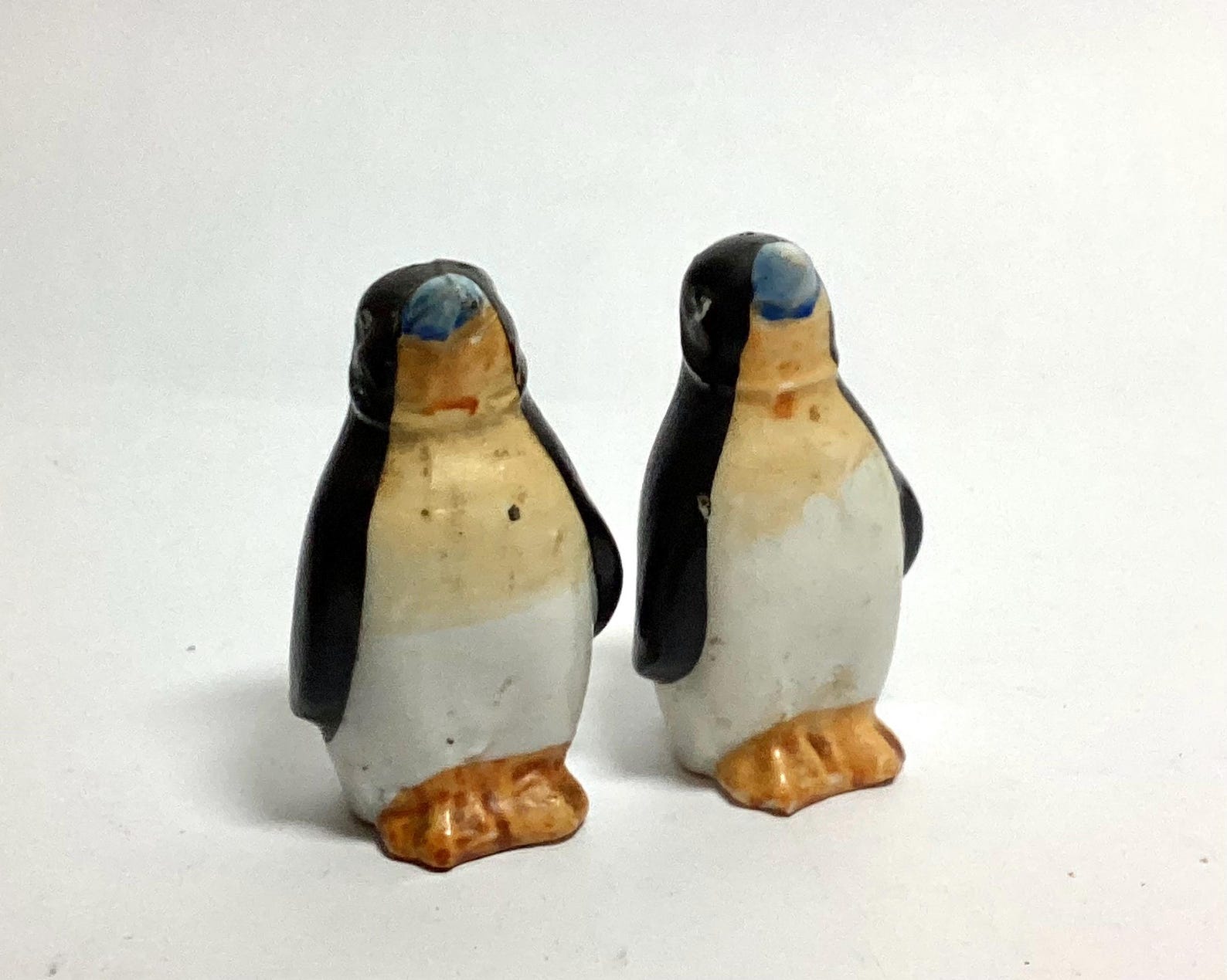 Vintage Penguin Salt & Pepper Shakers Cork Stoppers