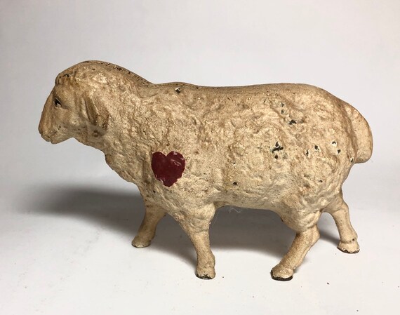 Antique Hubley Walking Sheep Coin Piggy Bank Vintage Etsy