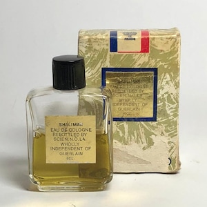 SALE Vintage French Perfume Rebottled Shalimar Eau de Cologne w Original Box Scien NOLA