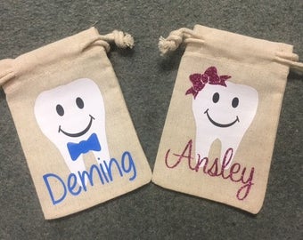 Personalized Tooth Fairy Bag - Tooth Fairy Pouch