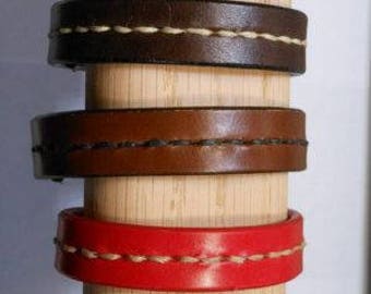 Hand-Laced Leather Wristbands