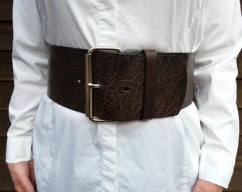Women’s Wide Leather Fashion Belt