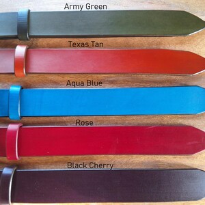 Artisan Handcrafted French Connection Hand Dye Leather Belt image 6