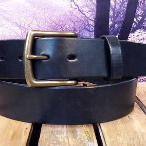 Artisan Handcrafted French Connection Hand Dye Leather Belt image 3