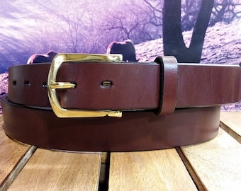 Artisan Handcrafted English Bridle Men's Leather Dress Belt