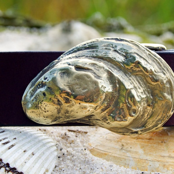Aquinnah Oyster Belt Buckle - Nickel Silver main image 1