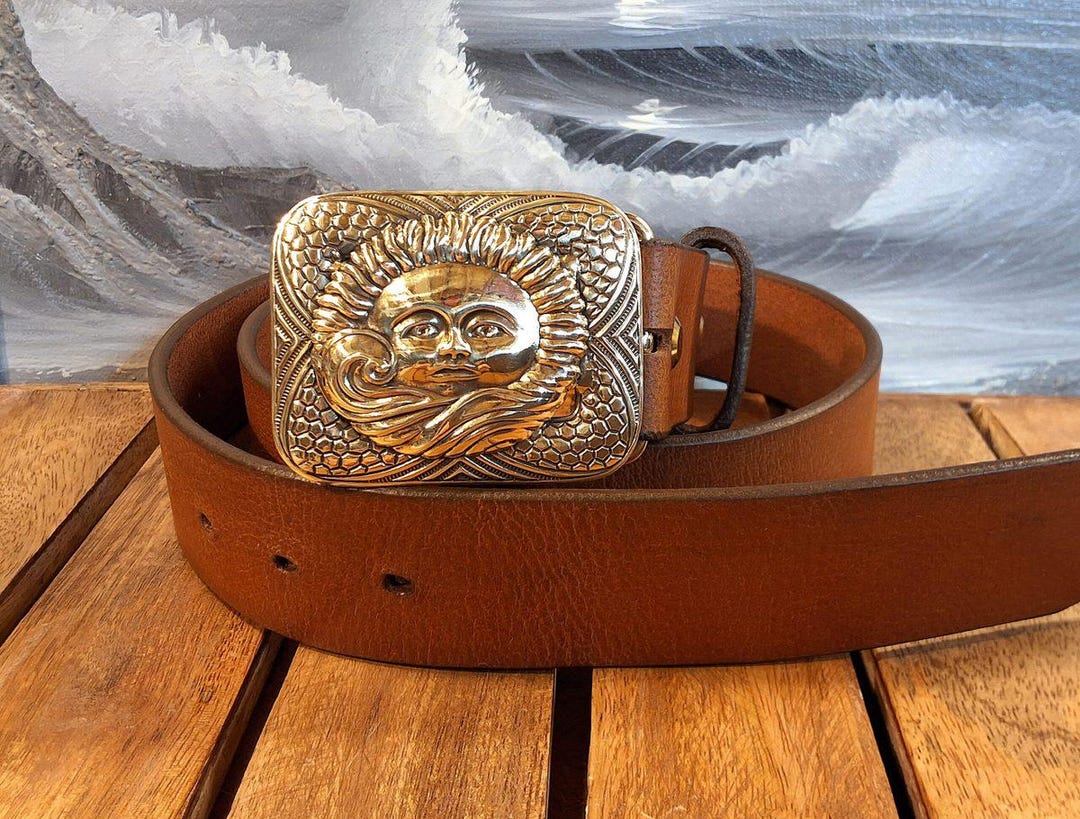 Celestial Body Handmade Leather Belt - Etsy