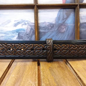 Artisan Handcrafted Celtic Knot Embossed Leather Belt image 6
