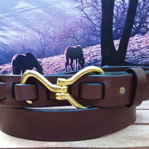 Leather Hoof Pick Belt With Western Cowgirl Details and