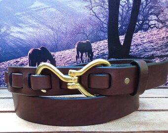 Equestrian Hoof Pick Leather Riding Belt