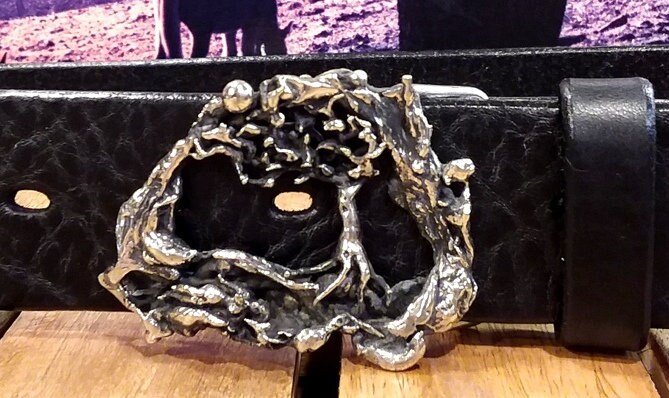 Richard Kaish Vintage Tree of Life Handmade Leather Belt - Etsy display picture 3