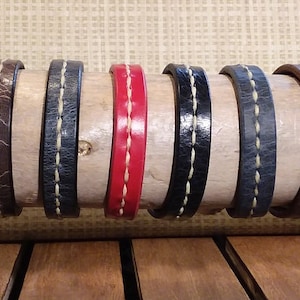 Hand-Laced Leather Wristbands