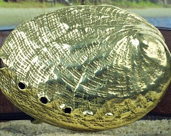 California Abalone Shell Buckle
