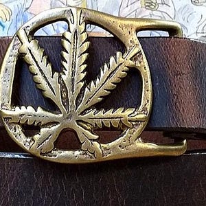 Artisan Cannabis Culture Belt Buckle