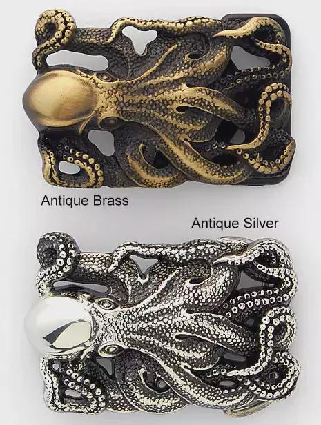 Artisan Handcrafted Octopus Sea Kraken Leather Belt - Etsy display picture 1